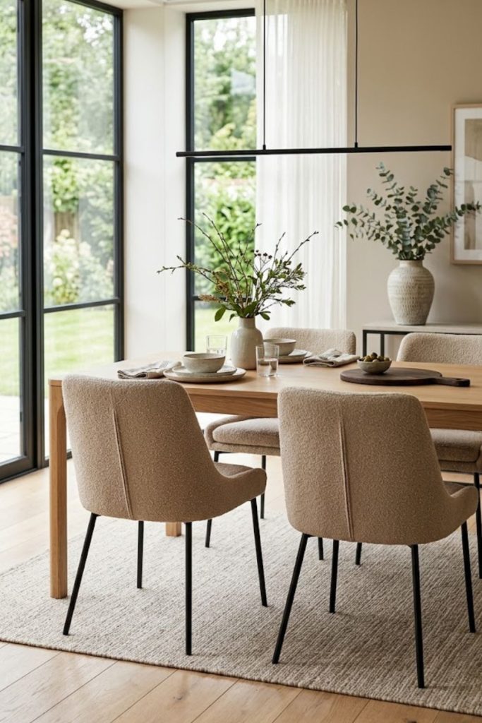 Add Upholstered Dining Chairs