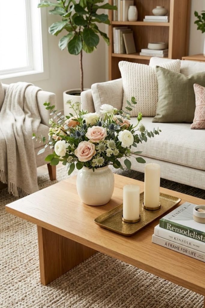 Add a Fresh Floral Arrangement