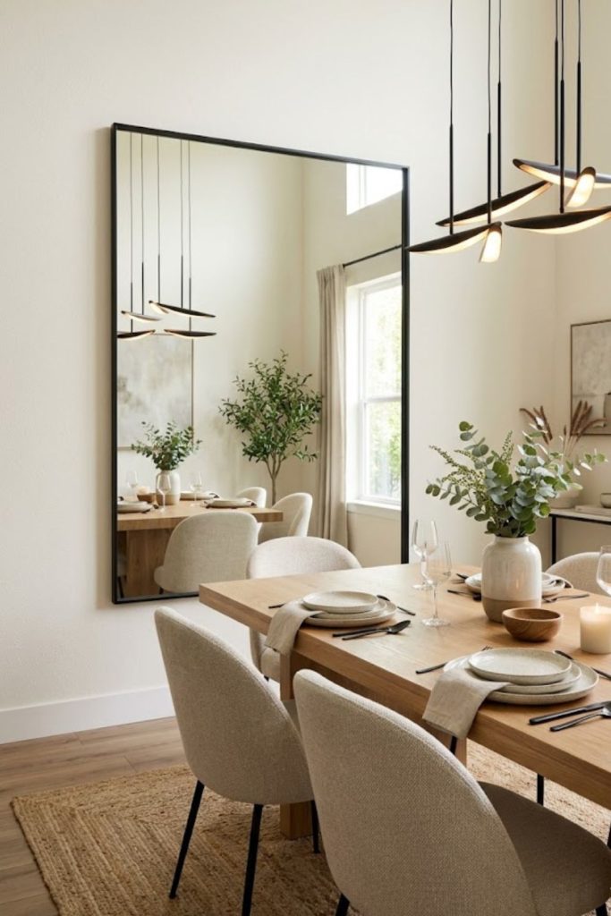 Add a Large Wall Mirror