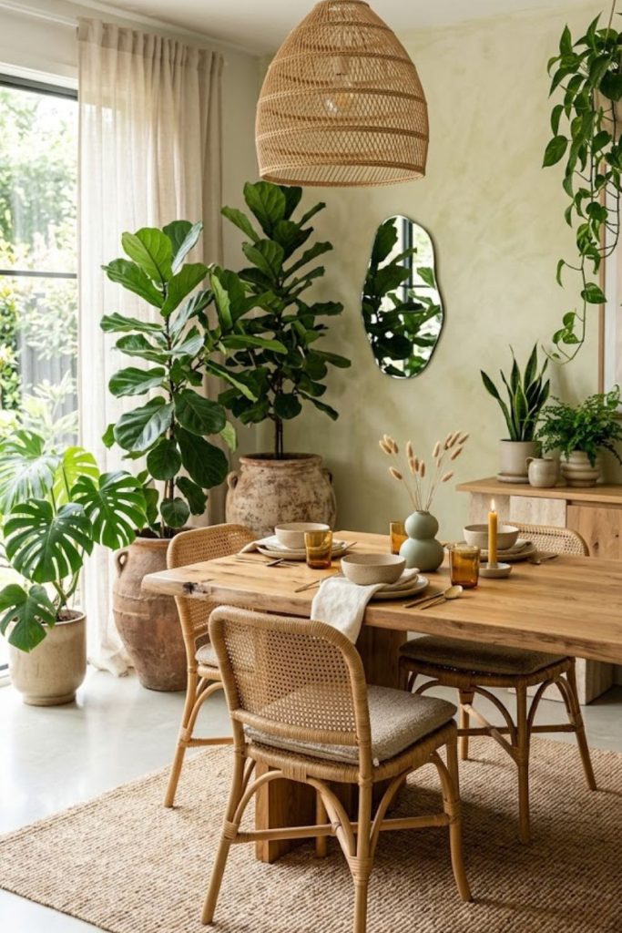 Combine Plants With Natural Materials
