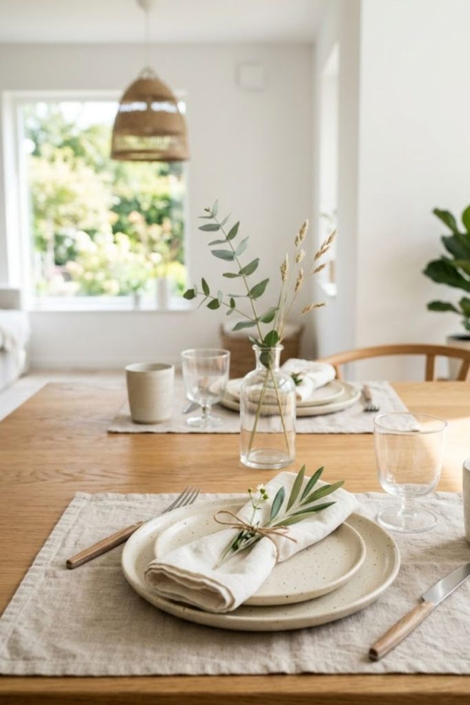 Keep the Table Bright and Uncluttered