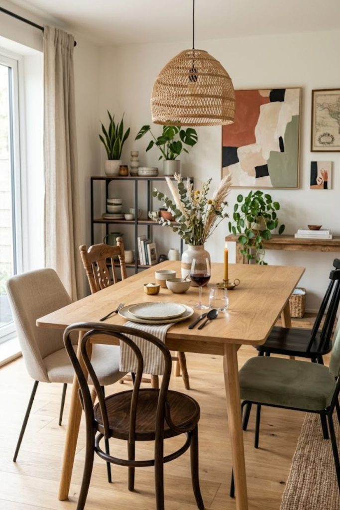Mix Different Dining Chair Styles