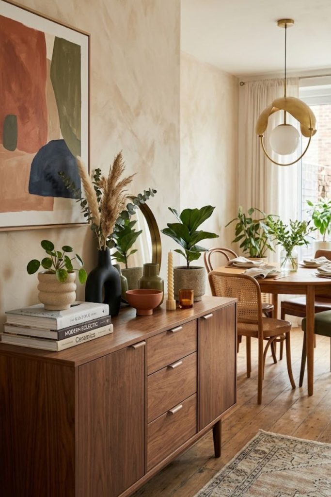 Style an Eclectic Sideboard